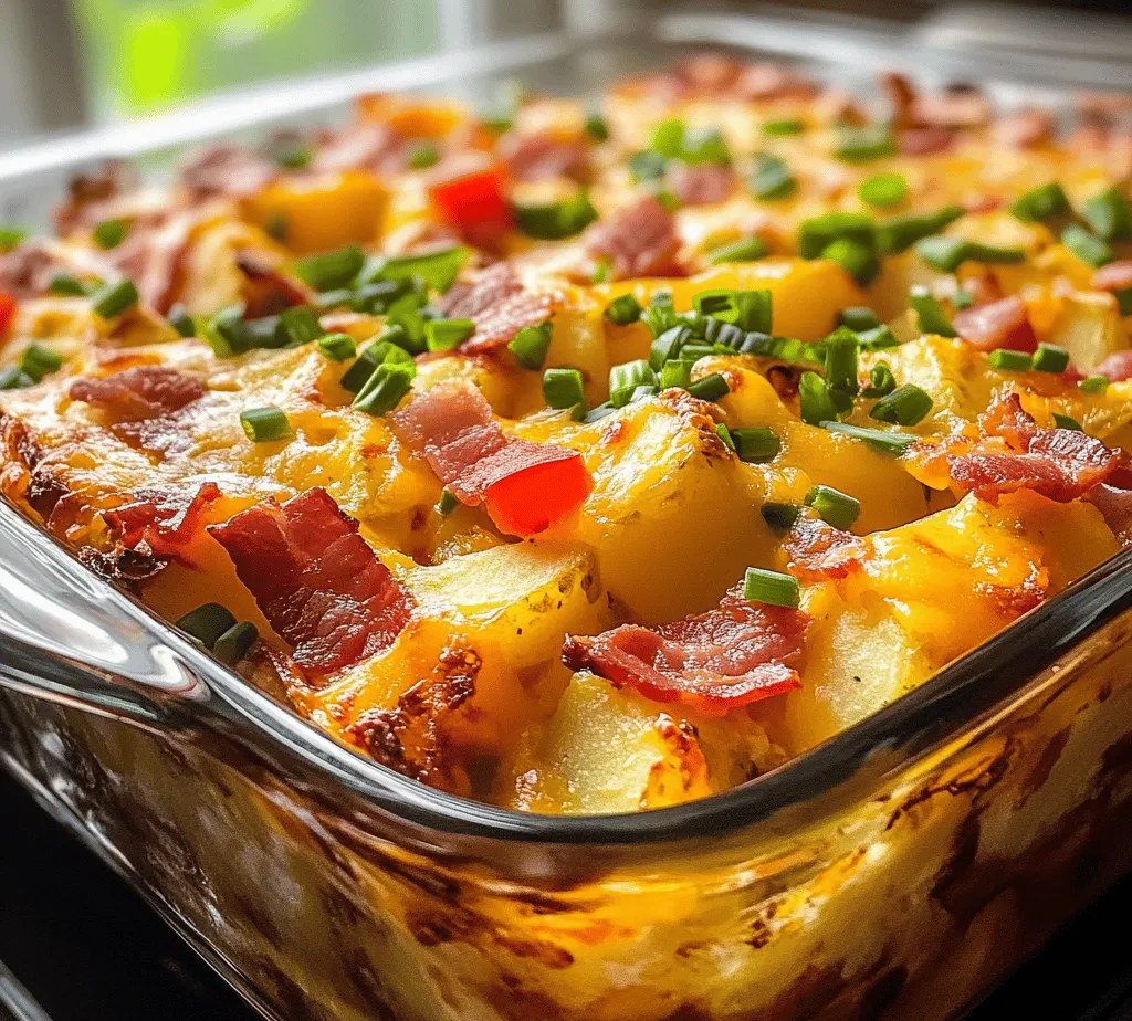 Breakfast casseroles have gained immense popularity in recent years, becoming a staple in many households. These versatile dishes offer a comforting blend of flavors and textures that make them ideal for both leisurely weekends and busy weekdays. Among the myriad of breakfast casserole varieties, the Cheesy Bacon Potato Breakfast Casserole stands out as a particularly satisfying option. This dish combines the savory goodness of crispy bacon, the creamy richness of melted cheese, and the hearty satisfaction of tender potatoes, creating a meal that is not only delicious but also incredibly fulfilling.
