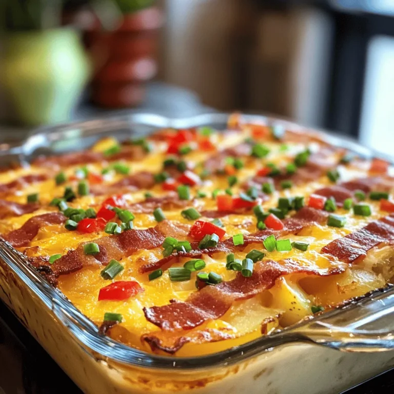 Breakfast casseroles have gained immense popularity in recent years, becoming a staple in many households. These versatile dishes offer a comforting blend of flavors and textures that make them ideal for both leisurely weekends and busy weekdays. Among the myriad of breakfast casserole varieties, the Cheesy Bacon Potato Breakfast Casserole stands out as a particularly satisfying option. This dish combines the savory goodness of crispy bacon, the creamy richness of melted cheese, and the hearty satisfaction of tender potatoes, creating a meal that is not only delicious but also incredibly fulfilling.