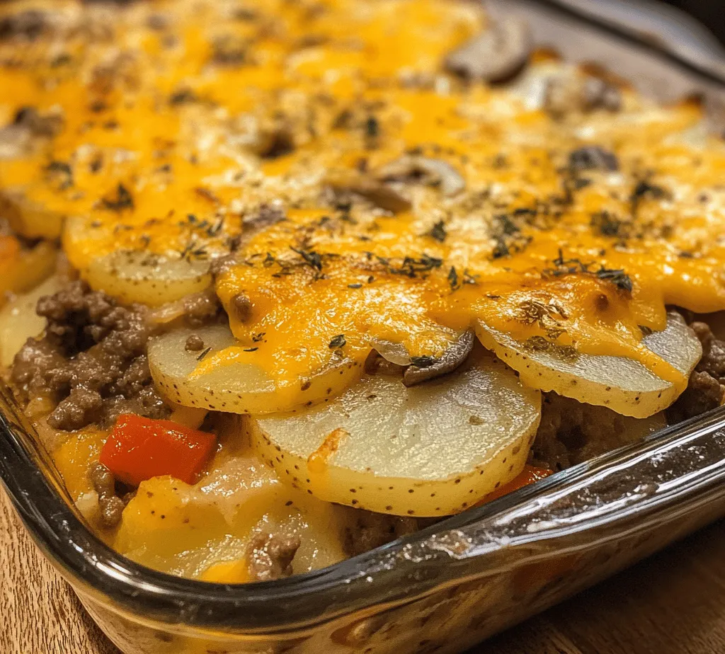 Hobo Casserole, a classic comfort food, has a special place in the hearts and homes of many families. This hearty dish combines tender ground beef, creamy potatoes, and a medley of vegetables, creating a meal that is not only filling but also nutritious. As families gather around the dinner table, this casserole evokes feelings of warmth, nostalgia, and togetherness, making it a go-to recipe for busy weeknights or cozy weekend gatherings.