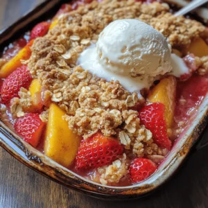 As summer rolls in, it brings with it a bounty of seasonal fruits that inspire a wave of delightful desserts. Among the many treats that capture the spirit of the season, Strawberry Peach Crisp stands out as a beloved favorite. This dessert harmoniously blends the vibrant sweetness of fresh strawberries and peaches with a crunchy oat topping, creating a symphony of flavors and textures that is sure to please any palate. Whether you're hosting a summer barbecue, planning a family dinner, or simply seeking a sweet indulgence, this crisp is the ideal choice.