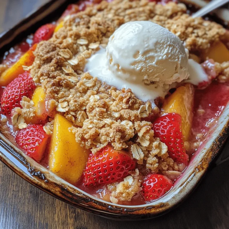 As summer rolls in, it brings with it a bounty of seasonal fruits that inspire a wave of delightful desserts. Among the many treats that capture the spirit of the season, Strawberry Peach Crisp stands out as a beloved favorite. This dessert harmoniously blends the vibrant sweetness of fresh strawberries and peaches with a crunchy oat topping, creating a symphony of flavors and textures that is sure to please any palate. Whether you're hosting a summer barbecue, planning a family dinner, or simply seeking a sweet indulgence, this crisp is the ideal choice.