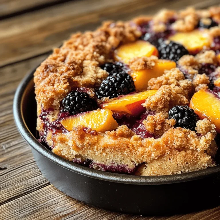 There's something undeniably delightful about the combination of peaches and blackberries in desserts. These two fruits not only bring a burst of color to any dish but also offer a harmonious blend of sweetness and tartness that elevates baked goods to new heights. When it comes to a scrumptious yet versatile treat, nothing fits the bill quite like Peach Blackberry Coffee Cake.