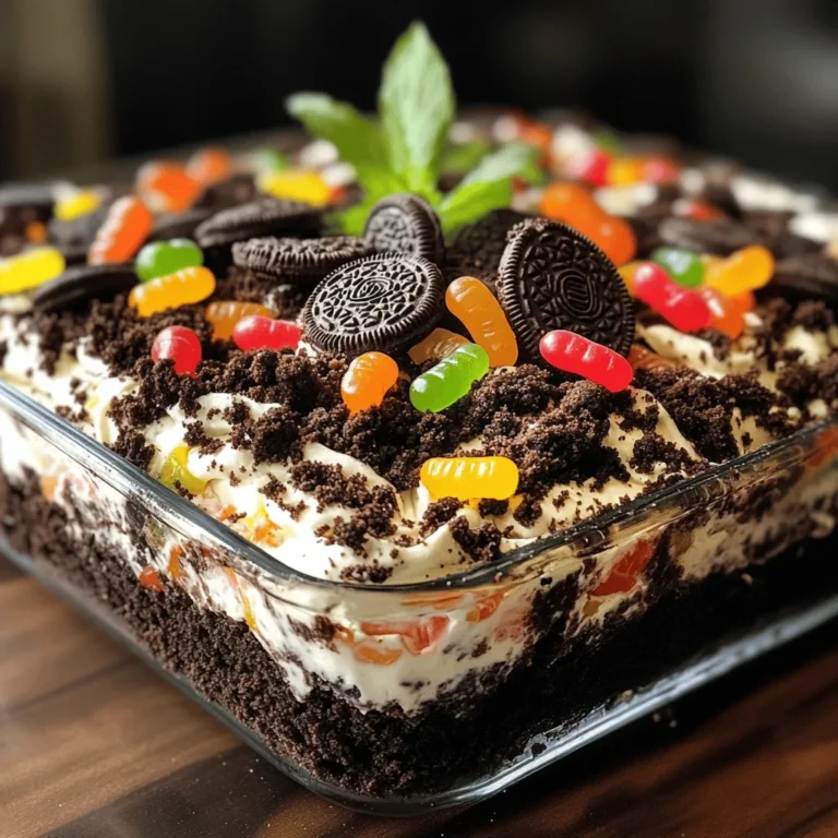 To master the OREO DIRT CAKE, it’s essential to understand the key ingredients that contribute to its unique flavor and texture. Each component plays a vital role in creating the final product, ensuring that every bite is delicious and memorable.