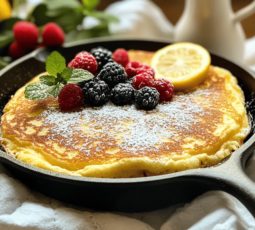 Bavarian cuisine, renowned for its hearty and comforting dishes, reflects the rich cultural heritage of Southern Germany. This delightful culinary tradition is not just about savory meats and pretzels; it also encompasses a variety of sweet treats, one of which is the Fluffy Bavarian Skillet Pancake. This dish stands out for its unique texture and flavor, making it a perfect choice for breakfast or brunch. The Fluffy Bavarian Skillet Pancake is simple to prepare, yet it delivers an impressive and satisfying meal that can be enjoyed by all ages.