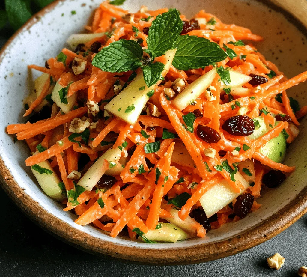 In a world where healthy eating often feels like a chore, the Crunchy Carrot Apple Salad emerges as a refreshing and delightful option that doesn't compromise on taste. This vibrant salad is not only visually appealing with its bright colors but also bursts with flavor and texture, making it an ideal dish for various occasions. Whether you're looking for a light lunch, a side dish for dinner, or a portable salad to take to work, this recipe offers a unique blend of crunchiness and sweetness that is sure to satisfy.