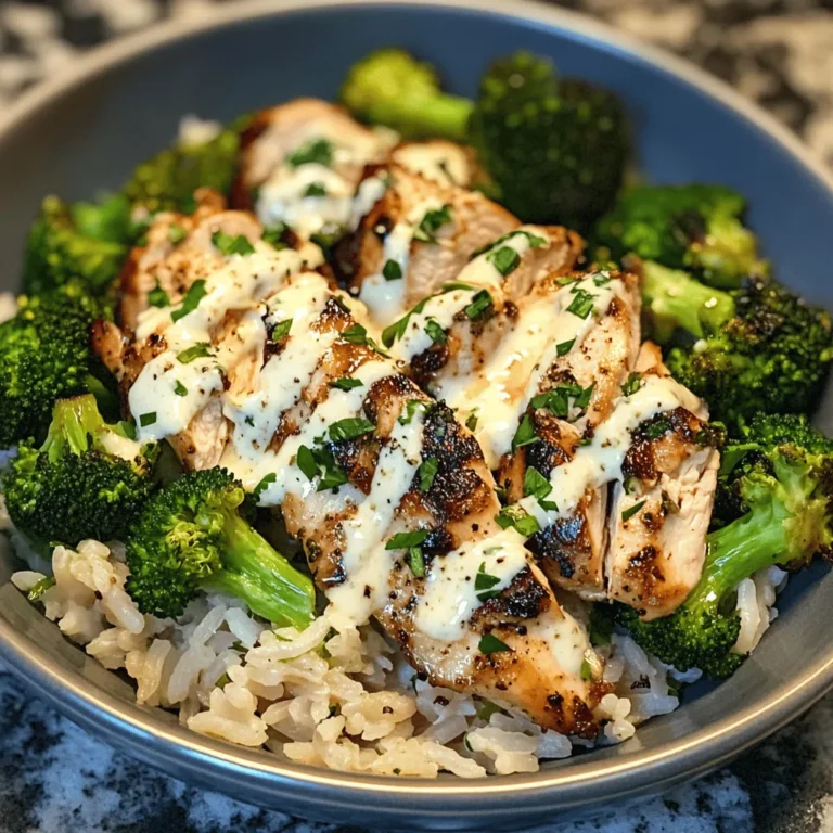 In the world of health-conscious eating, few dishes strike the perfect balance of nutrition, flavor, and satisfaction quite like Grilled Chicken & Broccoli Bowls with Creamy Garlic Sauce. This recipe not only tantalizes your taste buds but also packs a powerful punch of nutrients, making it an ideal choice for those looking to maintain a healthy lifestyle without sacrificing flavor. Whether you are prepping meals for a busy week ahead or planning a cozy family dinner, this dish is versatile enough to meet your needs while keeping your palate engaged.