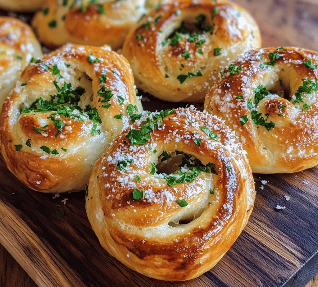Garlic knots have a fascinating history rooted in Italian-American cuisine. Originally, they emerged as a way to use leftover pizza dough, transforming what could have been waste into a delicious and beloved snack. These knots are typically made by tying strips of dough into knots and then baking them until golden brown. Once out of the oven, they are generously brushed with a mixture of garlic, olive oil, and often a sprinkle of parsley, making them not just a side dish but a culinary experience unto themselves.